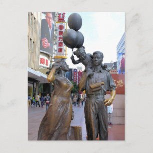 Family Time - Nanjing Road - Shanghai, China Postkarte