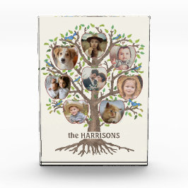 Family Tree Collage 8 Bilder Name Lt Beige Fotoblock