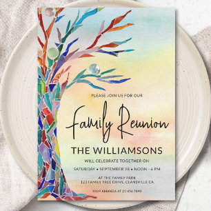 Family Tree Family Wiedersehen Einladung