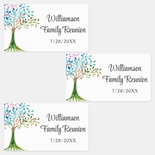 Family Tree Family Wiedersehen Etiketten (Gruppe)