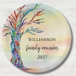 Family Tree Family Wiedersehen Pappteller<br><div class="desc">Wiedersehen Paper-Teller der Family Tree Familie Fügen Sie diese stilvollen Party-Teller zu Ihrer Wiedersehen hinzu. Sie sind mit einem Mosaik-Stammbaum in den Farben des Regenbogens auf einem Aquarell-Hintergrund dekoriert. Personalisieren Sie sie mit Ihrem Familiennamen. Der gesamte Text ist anpassbar. Weil wir unsere eigenen Kunstwerke erstellen, werden Sie dieses exakte Bild...</div>