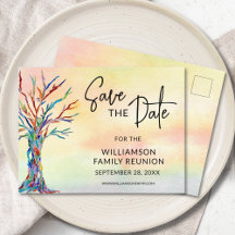 Family Tree Family Wiedersehen Save the Date