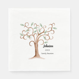 Family Tree Napkin Wiedersehen Party Supplies Serviette
