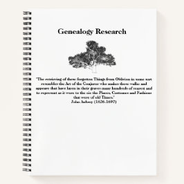 Family Tree Research Notebook Notizbuch