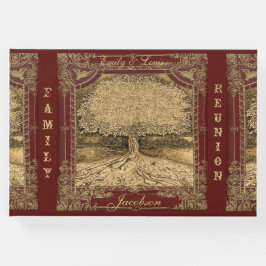 Family Tree Wiedersehen Guest Book Vintag Look Gästebuch