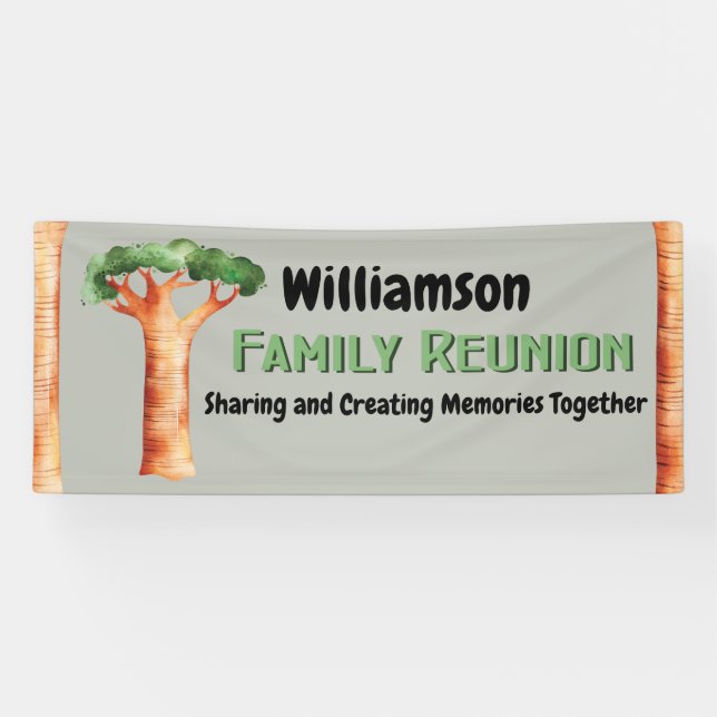 Family Tree Wiedersehen Picnic Banner (Horizontal)