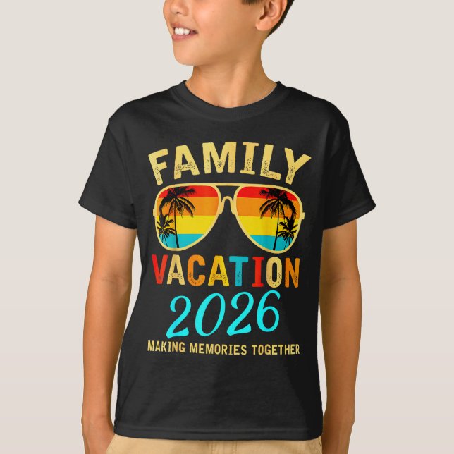 Family Vacation 2026 Beach Matching Summer Vacatio T-Shirt (Vorderseite)