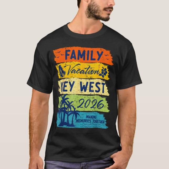 Family Vacation 2026 Key West Matching Summer Vaca T-Shirt (Vorderseite)