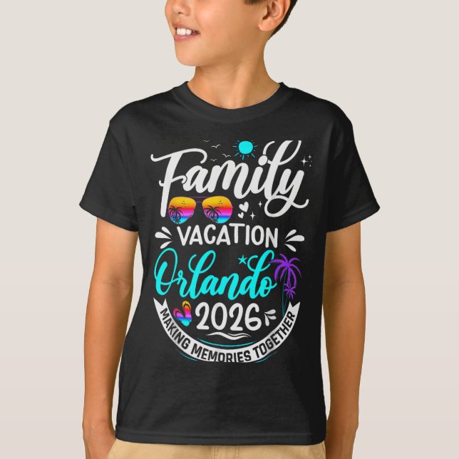 Family Vacation Orlando 2026 Matching Summer Vacat T-Shirt (Vorderseite)