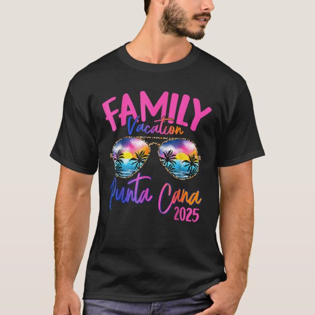 Family Vacation Punta Cana 2025 Matching Holiday S T-Shirt (Vorderseite)