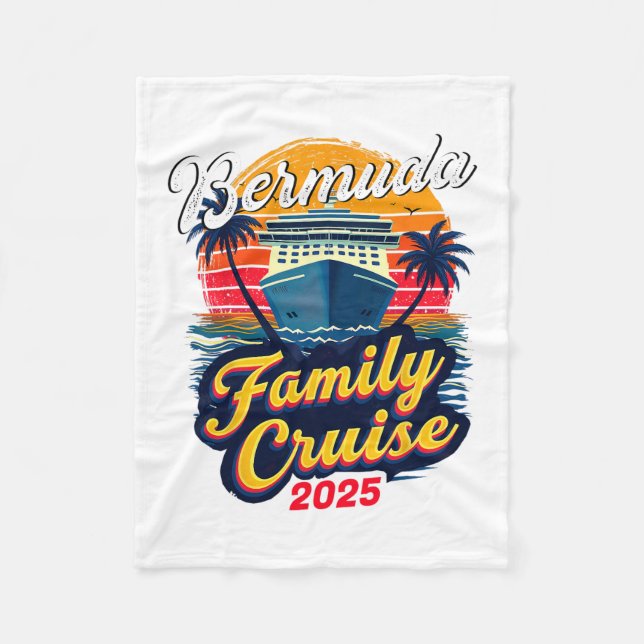 Family Vacation Vacay Squad Family Cruise Bermuda  Fleecedecke (Vorderseite)