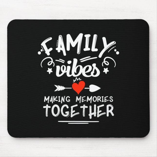 Family Vibes Erinnerungen 2025 Wiedersehen M Mousepad (Vorne)