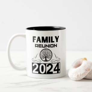 Family Wiedersehen 2024 Ansammlung Meeting Familie Zweifarbige Tasse