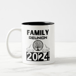 Family Wiedersehen 2024 Ansammlung Meeting Familie Zweifarbige Tasse
