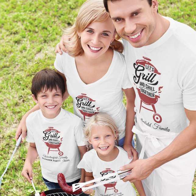 Family Wiedersehen Annual GRILLEN Summer Party Mat T-Shirt (Von Creator hochgeladen)