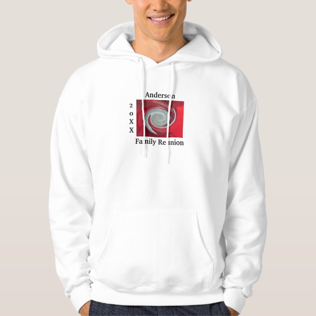 Family Wiedersehen Artistic Abstrakt Swirl Keepake Hoodie (Vorderseite)