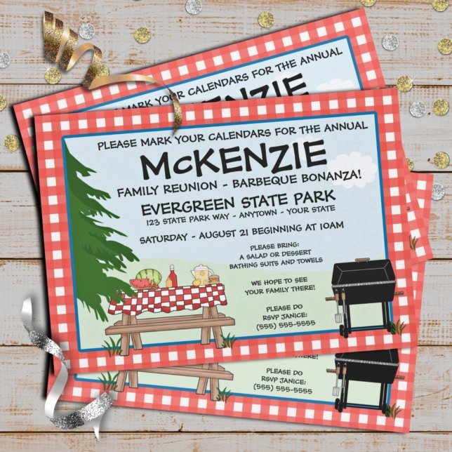 Family Wiedersehen Barbeque Einladung (Von Creator hochgeladen)