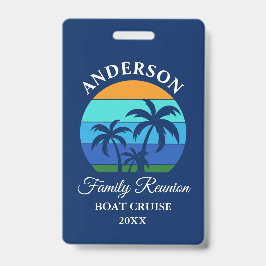 Family Wiedersehen Beach Palm Trees Blue Cruise Ausweis