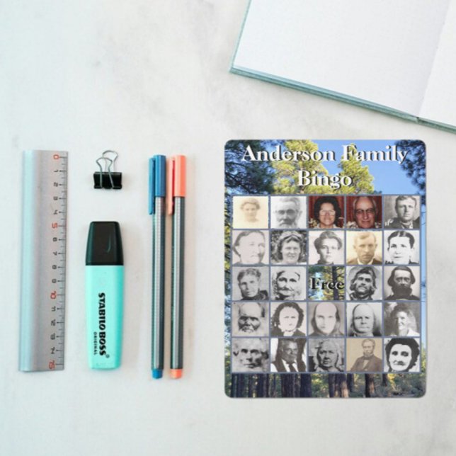 Family Wiedersehen Bingo Card Pine Tree Forest Fot (Von Creator hochgeladen)