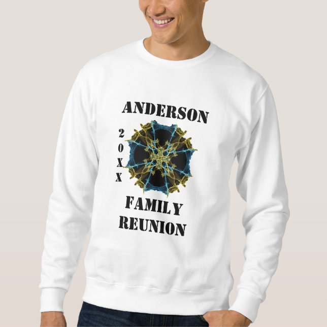 Family Wiedersehen Celestial Gold Blue Abstrakt Sp Sweatshirt (Vorderseite)