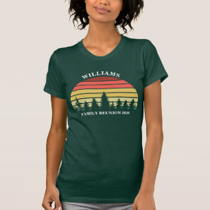 Family Wiedersehen Custom Camping Trip Sunset Fore T-Shirt