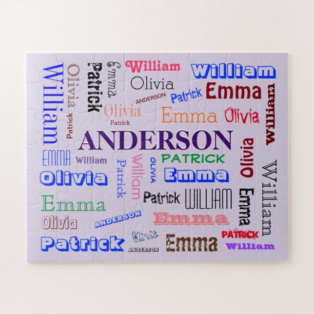 Family Wiedersehen Dazzzing Word Cloud Puzzle (Horizontal)