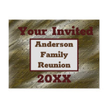 Family Wiedersehen Elegante Golden Abstrakte Einla