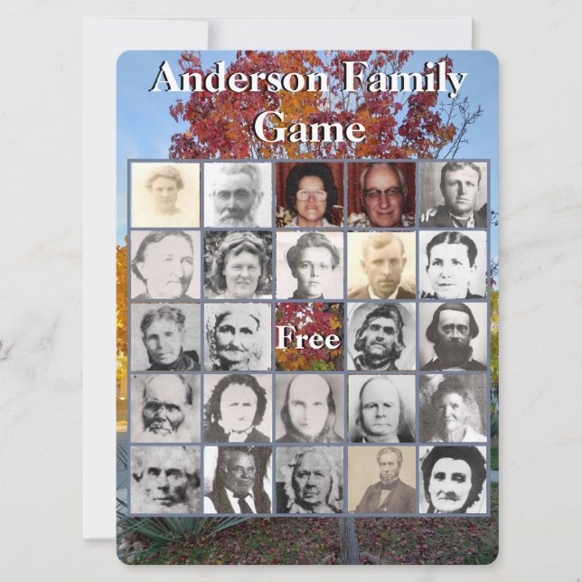 Family Wiedersehen Foto Game Colorful Fall Tree (Vorderseite)