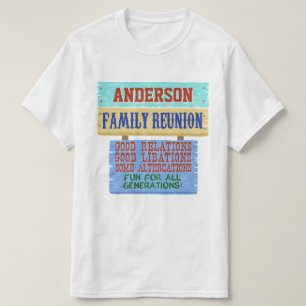 Family Wiedersehen Funny Wooden Sign   INDIVIDUELL T-Shirt