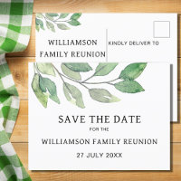 Family Wiedersehen Greenery Save the Date