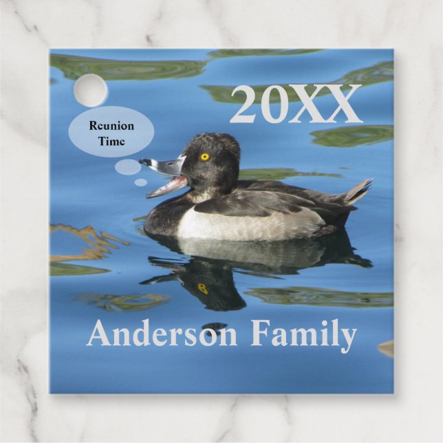 Family Wiedersehen Humore Duck auf Seeseite Geschenkanhänger (Vorderseite)