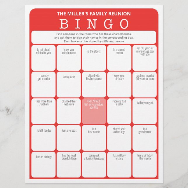 Family Wiedersehen Ice Breakfast 2 in 1 Games Flyer (Vorne)