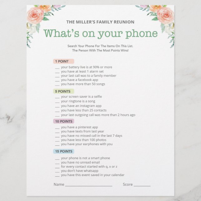 Family Wiedersehen Ice Breakfast 2 in 1 Games Flyer (Vorne)