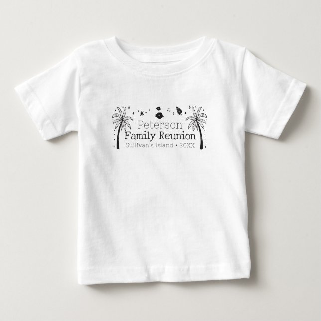 Family Wiedersehen Island Beach Urlaub Baby T-shirt (Vorderseite)