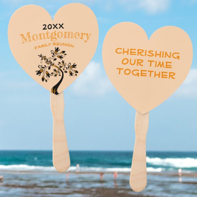 Family Wiedersehen Moderner Blumenbaum Schwarzes O Fächer (Von Creator hochgeladen)