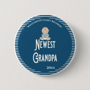 Family Wiedersehen New Opa Es ist ein Junge! Button