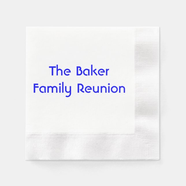 "Family Wiedersehen" Paper Napkins Serviette (Vorderseite)