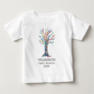 Family Wiedersehen Rainbow Family Tree Baby T-shirt