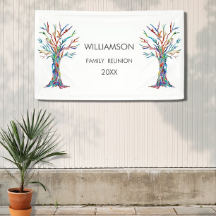 Family Wiedersehen Rainbow Family Tree Banner