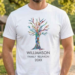 Family Wiedersehen Rainbow Family Tree T-Shirt