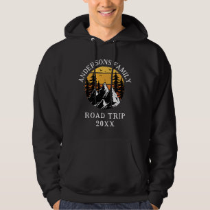 Family Wiedersehen Road Trip Mountain Personalisie Hoodie