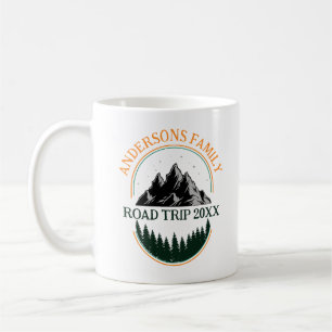 Family Wiedersehen Road Trip Mountain Personalisie Kaffeetasse