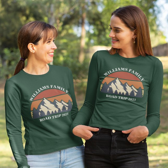 Family Wiedersehen Road Trip Mountain Sonnenunterg T-Shirt (Von Creator hochgeladen)
