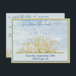 Family Wiedersehen Save the Date Genealogie Tree Ankündigungspostkarte<br><div class="desc">Charmante Stammbaum-Karte mit Ankündigung der Family Wiedersehen mit dieser Save the Date Postkarte. Informationen auf der Rückseite,  um Wiedersehen-Website und Website QR-Code,  wenn gewünscht. Für besondere Wünsche oder Design-Fragen senden Sie uns einfach einen Chat oder eine E-Mail an charmdesignstudio@rcn.com und wir helfen Ihnen gerne weiter.</div>