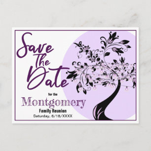 Family Wiedersehen Save the Date Trendy Ankündigun Postkarte