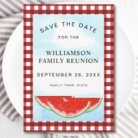 Family Wiedersehen Save the Date Watermelon