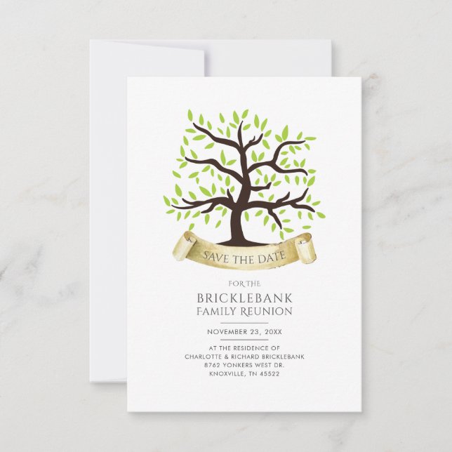 Family Wiedersehen Simple Modern Save The Date (Vorderseite)