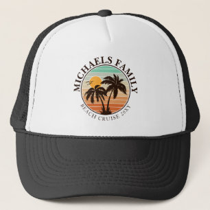 Family Wiedersehen Summer Sunset Beach Palm Trees Truckerkappe