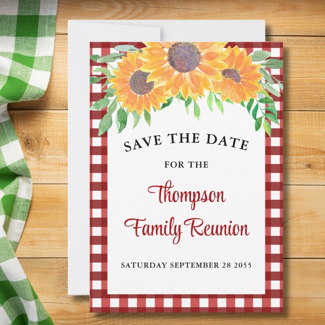 Family Wiedersehen Sunflower Save The Date (Von Creator hochgeladen)