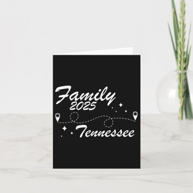 Family Wiedersehen Tennessee Road Trip 2025 Summer Karte (Vorderseite)